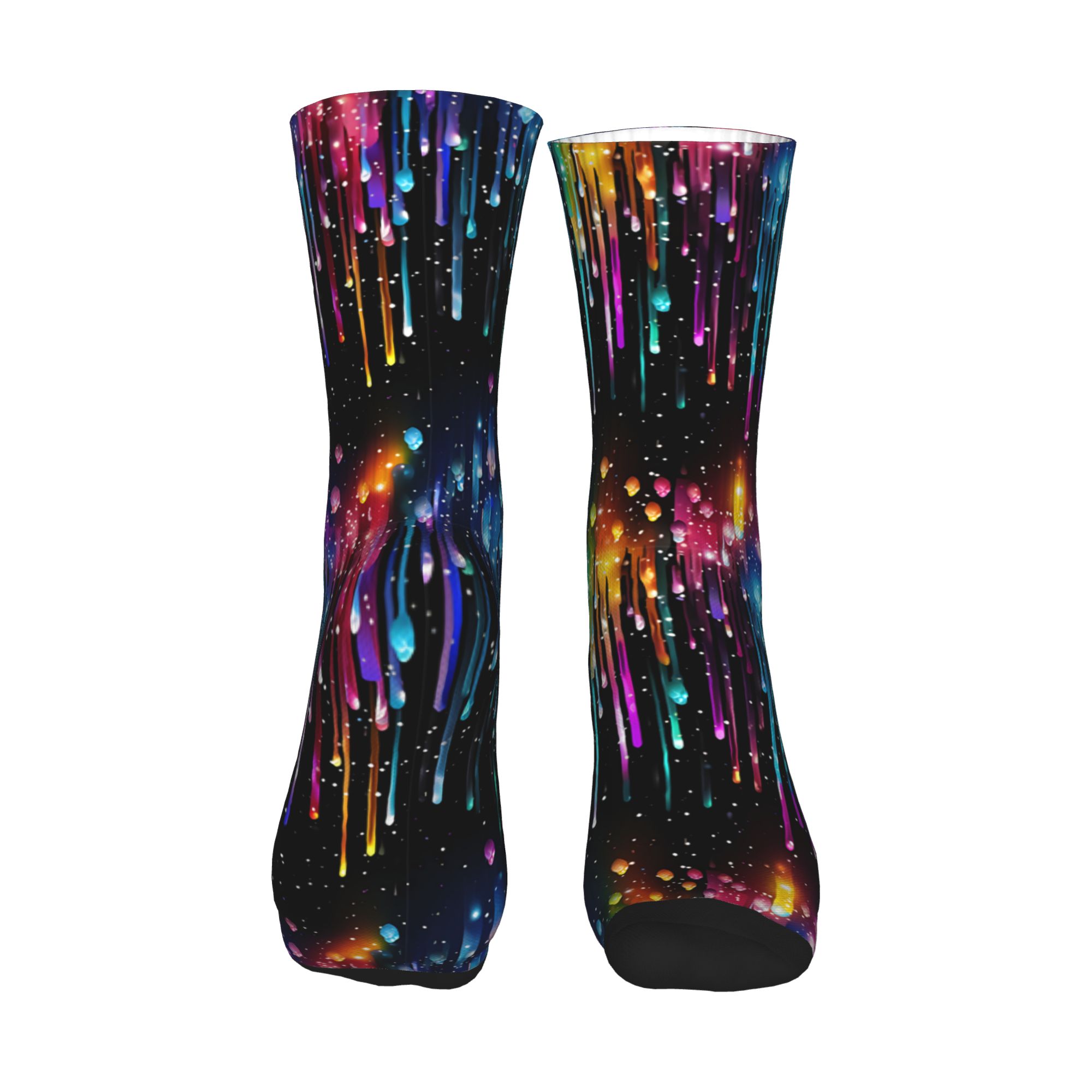 ถุงเท้าลายสายรุ้งน้ำหยดสำหรับผ - Dress Sock Men บทวิจารณ์และราคา