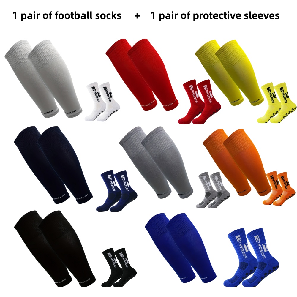 ถุงเท้าฟุตบอล 1 คู่ + ปลอกป้อง - Compression Sleeve Calf บทวิจารณ์และราคา