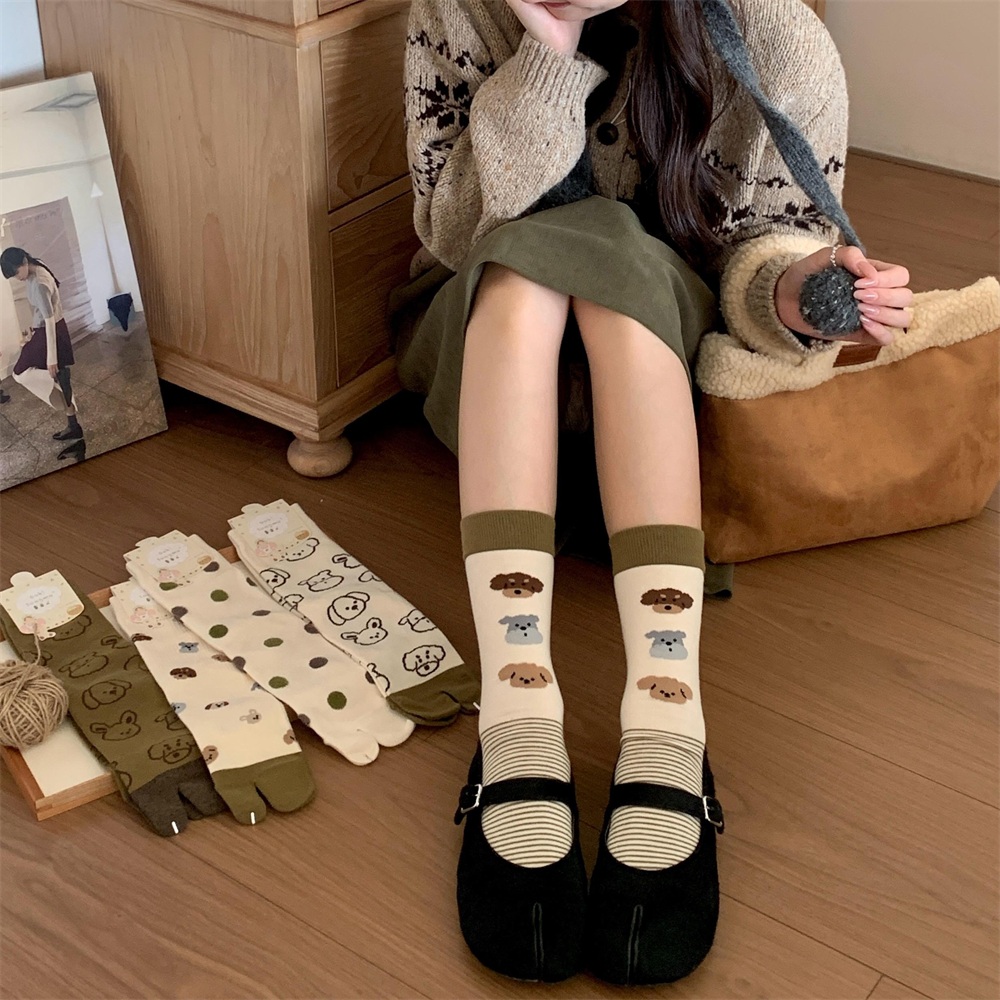 ถุงเท้าข้อกลางน่องลายสุนัขแบบต - Toe Sock Split บทวิจารณ์และราคา