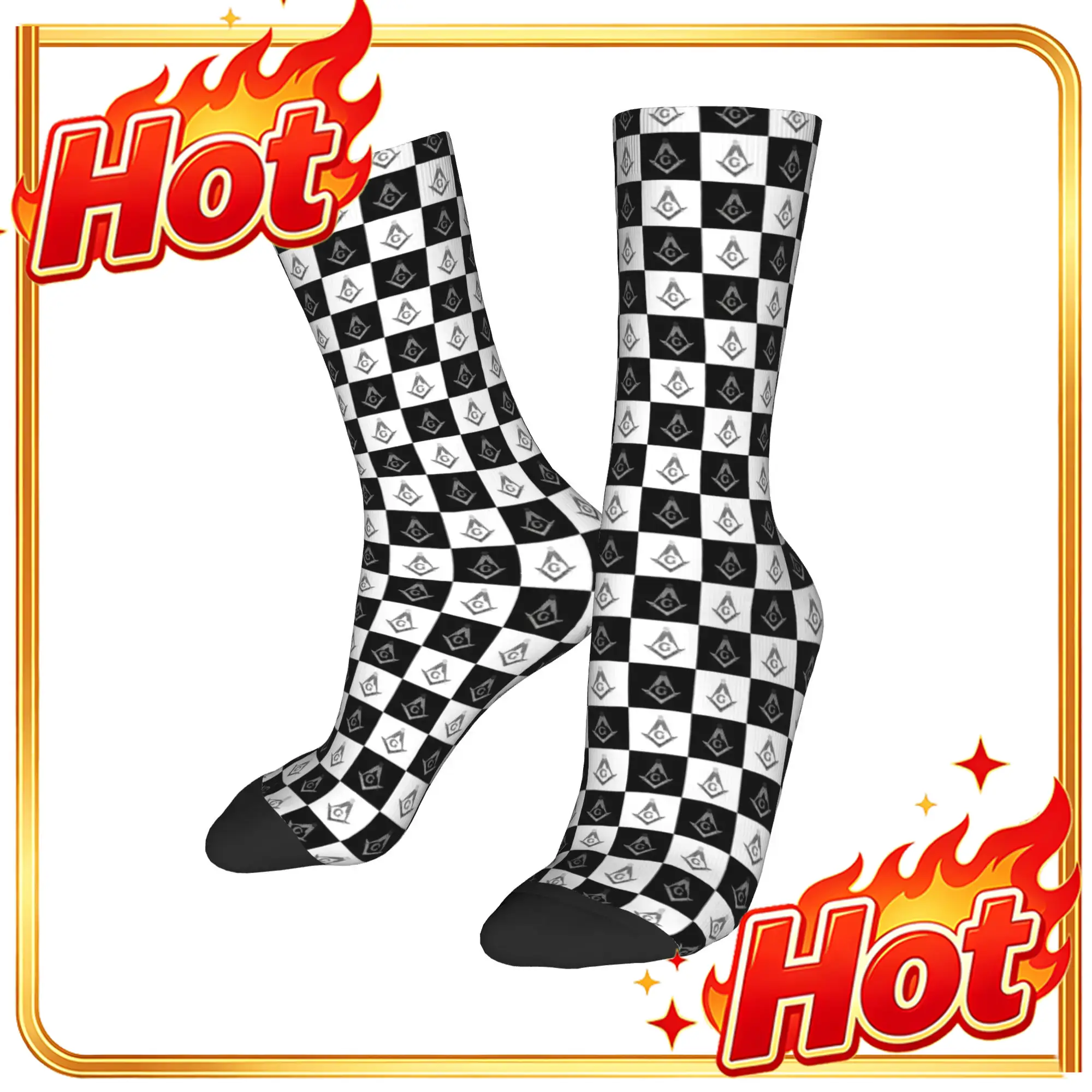 ถุงเท้าลายตารางแบบฟรีเมสันสั่ง - Dress Sock Men บทวิจารณ์และราคา