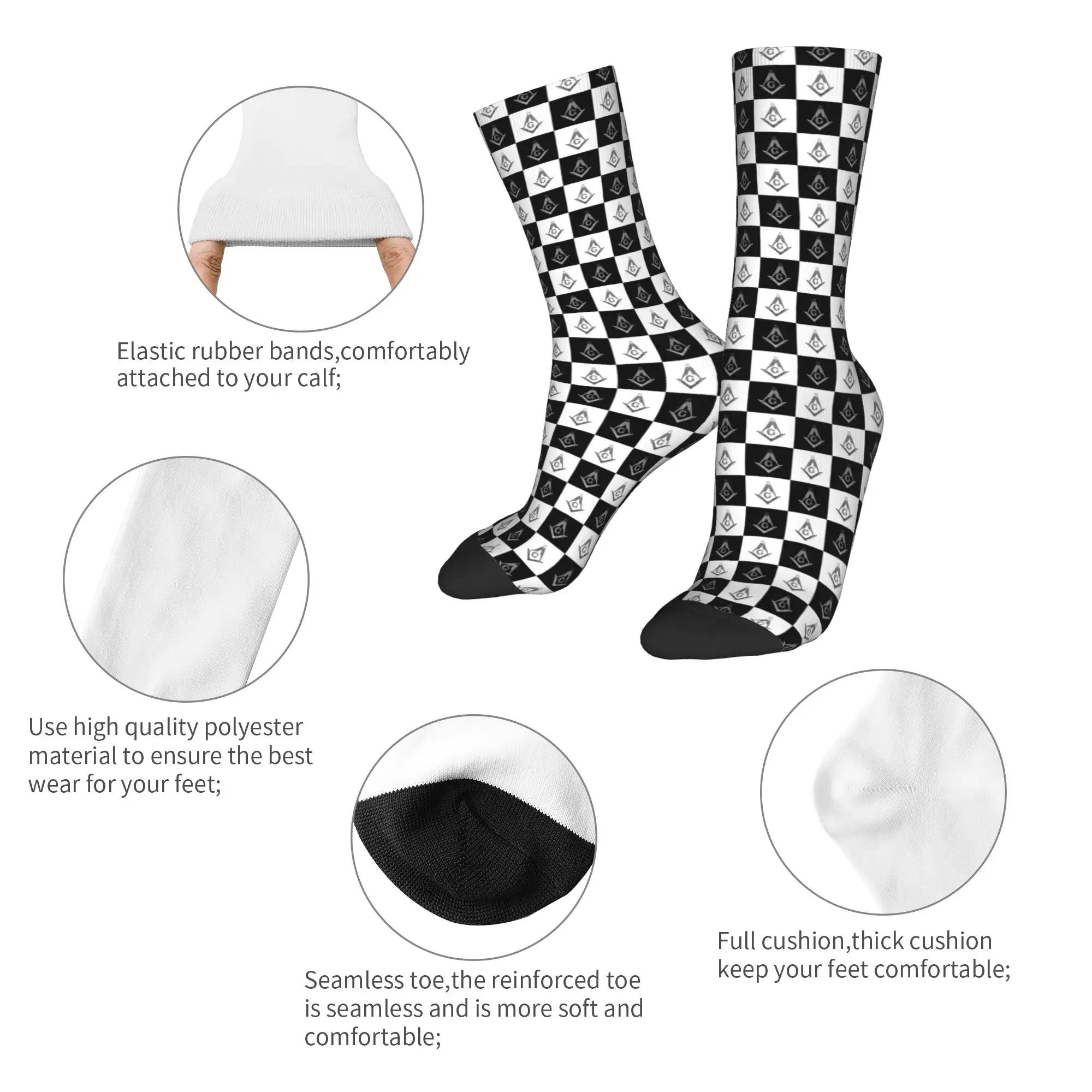 ถุงเท้าลายตารางแบบฟรีเมสันสั่ง - Dress Sock Men บทวิจารณ์และราคา