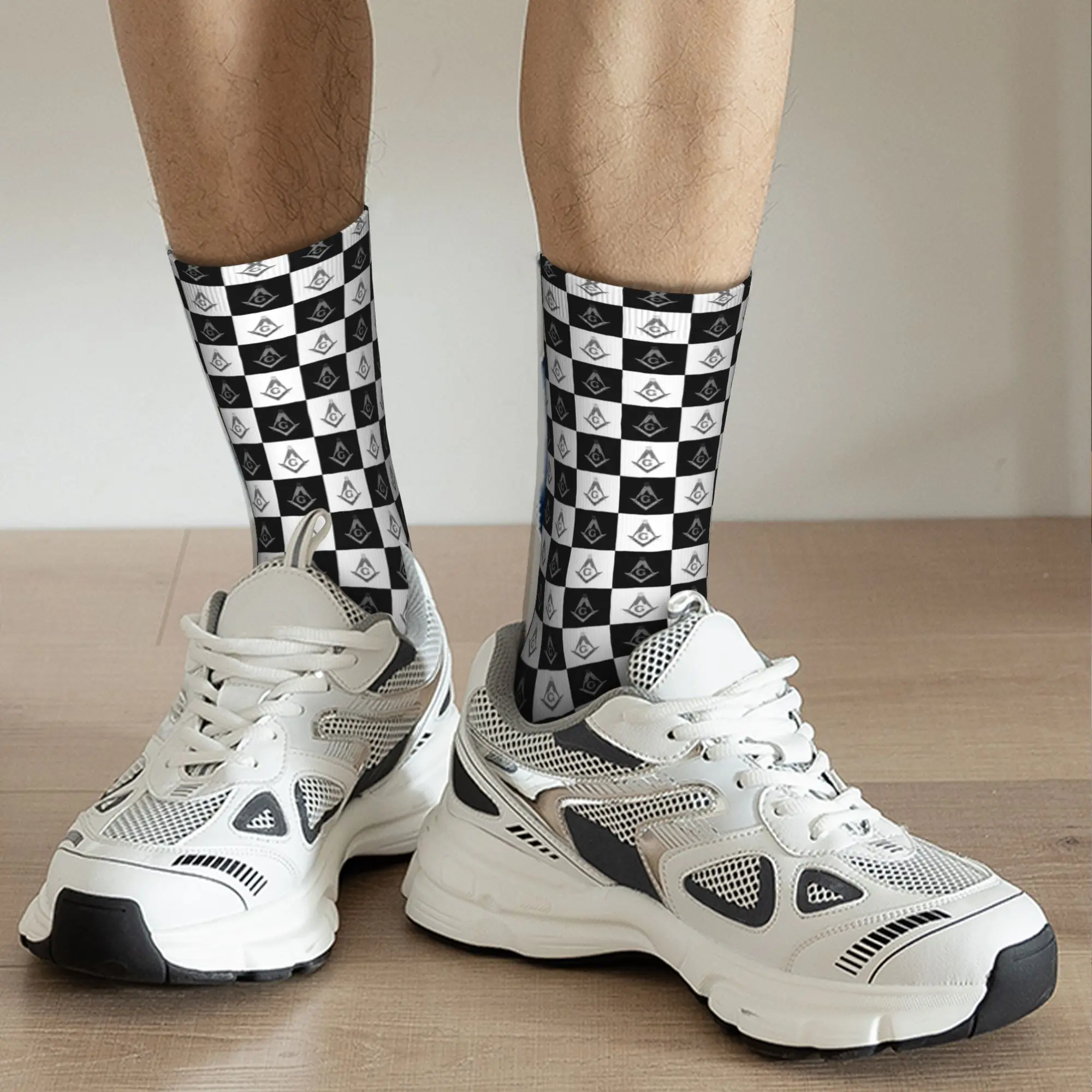 ถุงเท้าลายตารางแบบฟรีเมสันสั่ง - Dress Sock Men บทวิจารณ์และราคา
