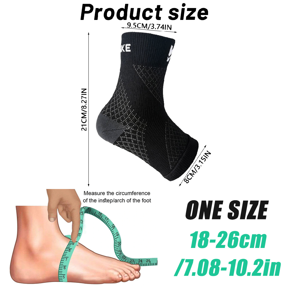 ถุงเท้ารัดข้อเท้าแบบบางเบา ระบ - Ankle Brace Sock บทวิจารณ์และราคา